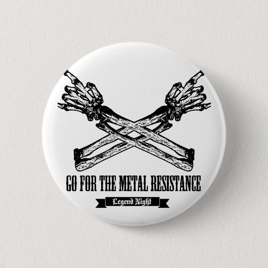 Maloik Knochen (schwarzes ver.) Button (Vorderseite)