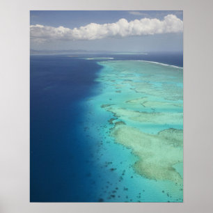 Malolo Barrier Reef vor Malolo Island, Fidschi Poster