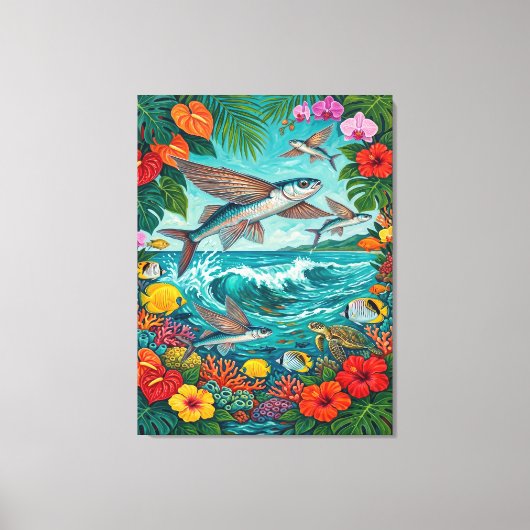 Malolo und Surf Art Leinwanddruck (Vorderseite)