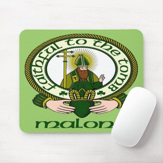 Malone Clan-Motto-Mausunterlage Mousepad (Mit Mouse)