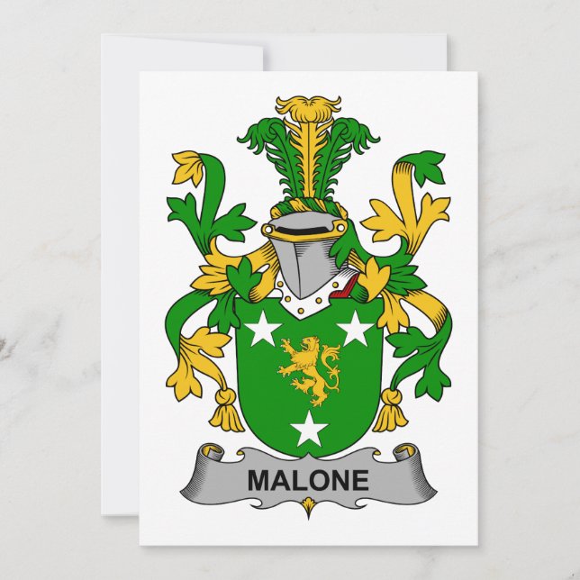Malone Familienwappen (Vorderseite)