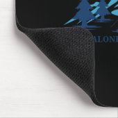 Malone New York Ski Resort Skifahrer Mousepad (Ecke)