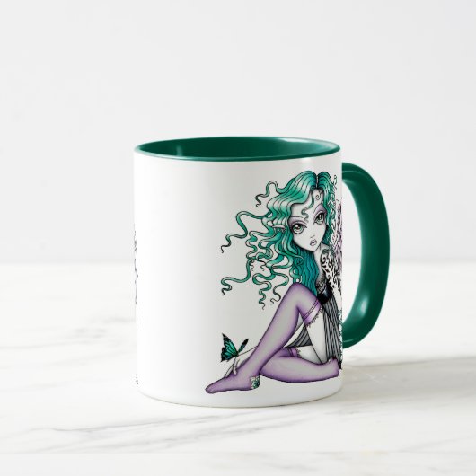Malory violette Tätowierungs-Engels-Tasse Tasse (VorderseiteRechts)