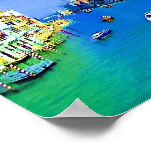 Malposter von Venedig Poster (Ecke)
