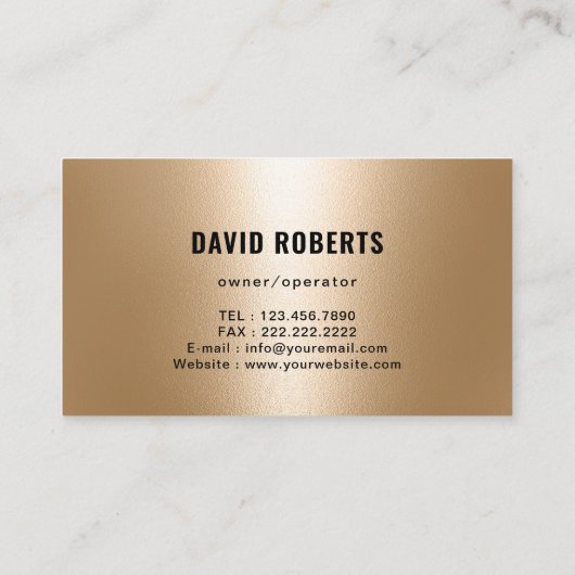 Malservice Beruflicher Gold House Maler Visitenkarte (Rückseite)