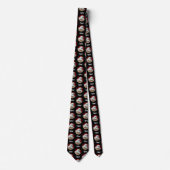 Malshi Black Krawatte mit Rundbildern (Vorderseite)