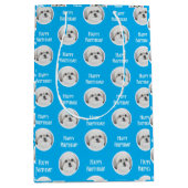 Malshi Blau Mittlere Geschenktüte (Vorderseite)