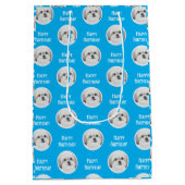Malshi Blau Mittlere Geschenktüte (Rückseite)