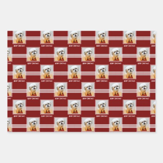 Malshi Christmas Wrapping Paper Sheets Geschenkpapier Set (Vorderseite)