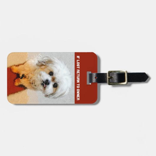 Malshi Dog Doppelseitiger Gepäckanhänger (Vorderseite horizontal)