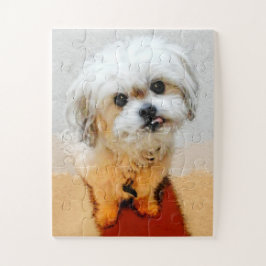Malshi Dog Jigsaw Puzzle Oversized