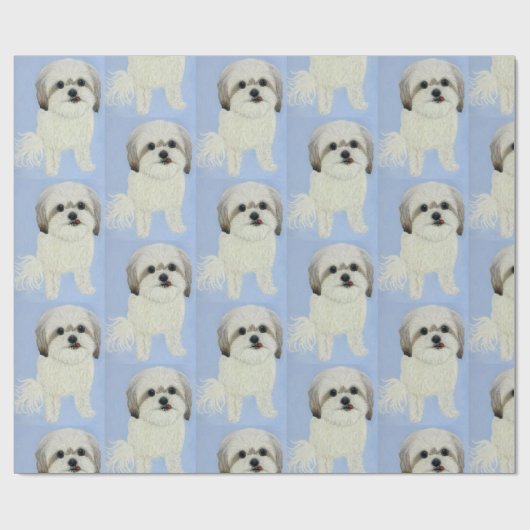 Malshi Dog Matte Wrapping Paper Geschenkpapier (Flach)