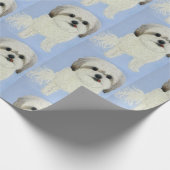 Malshi Dog Matte Wrapping Paper Geschenkpapier (Ecke)