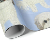 Malshi Dog Matte Wrapping Paper Geschenkpapier (Rolleneckpunkt)