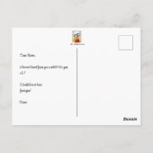 Malshi Dog Miss You Postcard Postkarte (Rückseite)