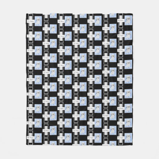 Malshi Fleece Blanket mit Text (Vorderseite)