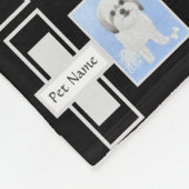 Malshi Fleece Blanket mit Text (Ecke)