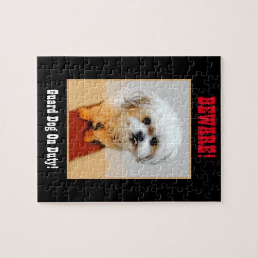 Malshi Funny Guard Dog Jigsaw Puzzle (Horizontal)