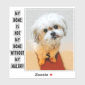 Malshi Hund Custom Cut Sticker (Blatt)