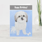 Malshi Hund Geburtsdatum Faltkarte Karte (Vorderseite)