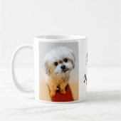 Malshi Hund mit Text-Kaffee-Tasse Kaffeetasse (Links)