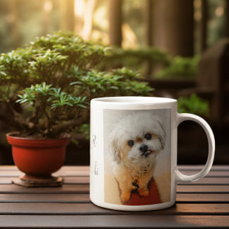 Malshi-Hund mit Text Kaffeetasse