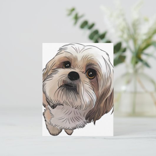 Malshi Mal-shi Postkarte (Stehend Vorderseite)