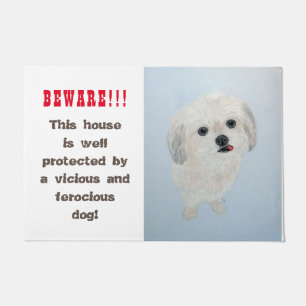 Malshi, Maltesisch, Shih Tzu, Witzwächter Fußmatte