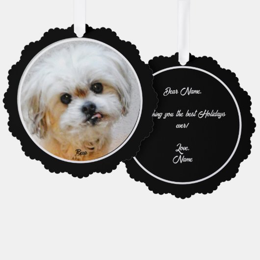 Malshi Paper Ornament Card Karte (Vorderseite/Rückseite)