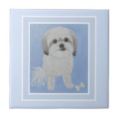 Malshi-Portrait mit Keramik Fliese (Vorderseite)