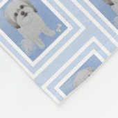 Malshi-Portrait mit Knochen-Fleece-Blanke Fleecedecke (Ecke)