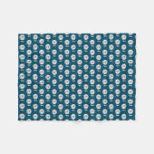 Malshi Türkis Fleecedecke (Vorderseite (Horizontal))