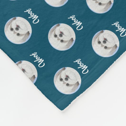 Malshi Turquoise Fleecedecke (Ecke)