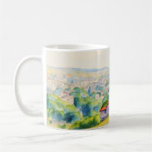 Malstilbild des Leuchtturms von Paphos, Zypern Kaffeetasse (Links)