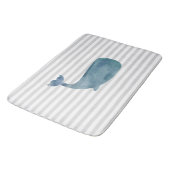 Malstreifen für Nautische Wale Badematte (Schrägansicht)