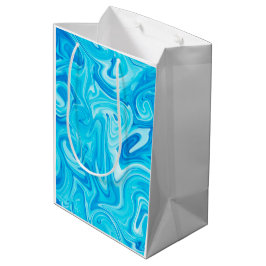 Malstrøm Kunst Blau Farbige Fun Mittlere Geschenktüte