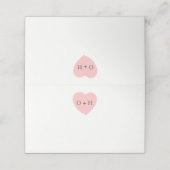 Malt gekleidete Platzkarten (Außenseite Aufgefaltet)