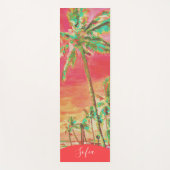 Malt Hawaiian Beach Mauna Lani Bay, CoralOrange Yogamatte (Vorderseite)