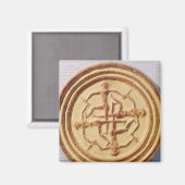 Malt mit vier Kriegern Magnet (Vorderseite/Rückseite)