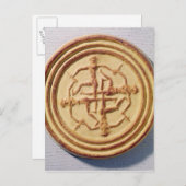 Malt mit vier Kriegern Postkarte (Vorne/Hinten)