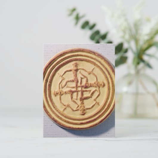 Malt mit vier Kriegern Postkarte (Stehend Vorderseite)