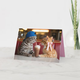 Malt Shop Valentine Card Feiertagskarte