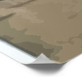 Malta - Bibliothek, Vintag Poster (Ecke)