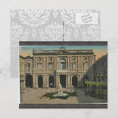 Malta - Bibliothek, Vintag Postkarte (Vorne/Hinten)