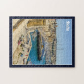 Malta Birgu Waterfront Vittoriosa Three Cities Puzzle (Horizontal)