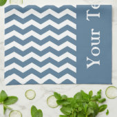 Malta Blue Wave Zickzack anpassbar Küchentuch (Gefaltet)