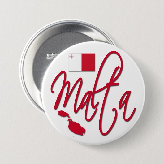 Malta Button (Vorne & Hinten)