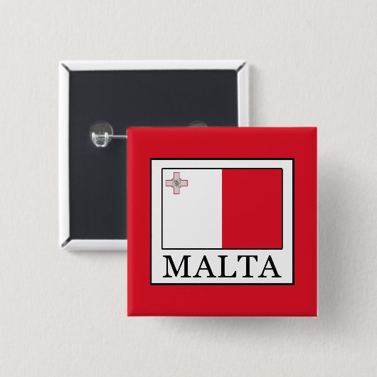 Malta Button (Vorne & Hinten)