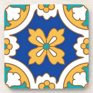 Malta Classic Tile Design Hard Plastic Untersetzer