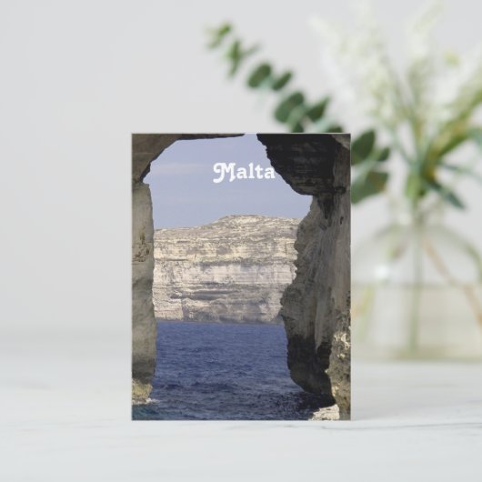 Malta Coast Postkarte (Stehend Vorderseite)
